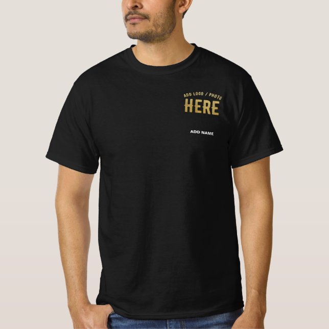 CAMISETA NA MODA MODERNO PERSONALIZÁVEL NEGRO VERIFICADO CO (Frente)