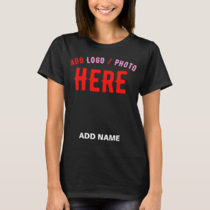 CAMISETA NA MODA MODERNO PERSONALIZÁVEL NEGRO VERIFICADO CO