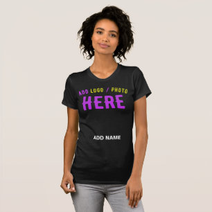 CAMISETA NA MODA MODERNO PERSONALIZÁVEL NEGRO VERIFICADO CO