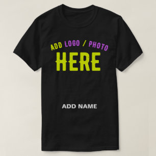 CAMISETA NA MODA MODERNO PERSONALIZÁVEL NEGRO VERIFICADO CO