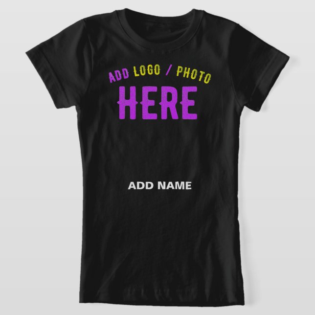 CAMISETA NA MODA MODERNO PERSONALIZÁVEL NEGRO VERIFICADO CO (Postura )