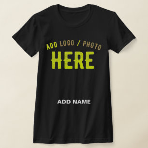 CAMISETA NA MODA MODERNO PERSONALIZÁVEL NEGRO VERIFICADO CO