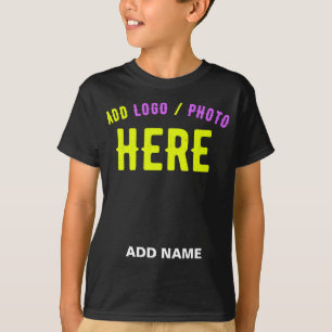 CAMISETA NA MODA MODERNO PERSONALIZÁVEL NEGRO VERIFICADO CO