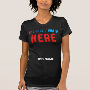 CAMISETA NA MODA MODERNO PERSONALIZÁVEL NEGRO VERIFICADO CO
