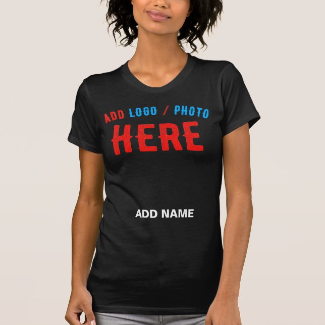 CAMISETA NA MODA MODERNO PERSONALIZÁVEL NEGRO VERIFICADO CO (Frente)