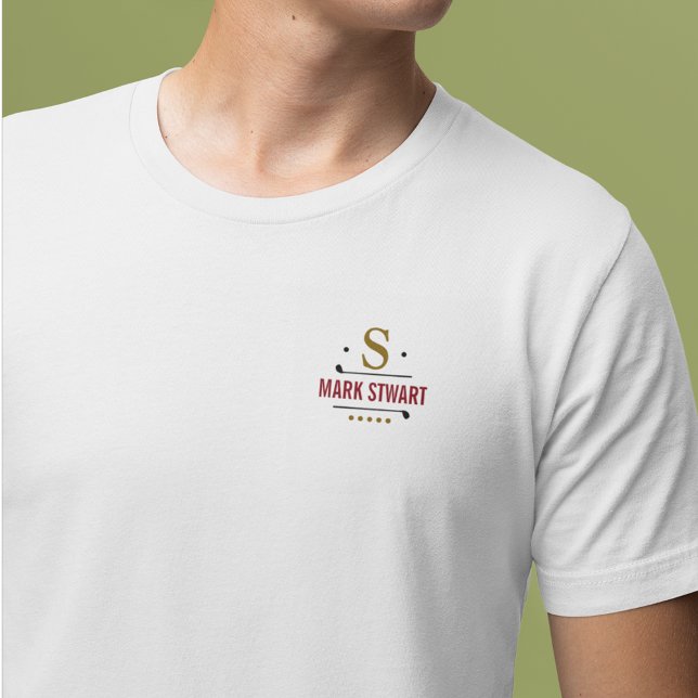 Camiseta Na moda Personalizado Logotipo Branco do Jogador d (Criador carregado)