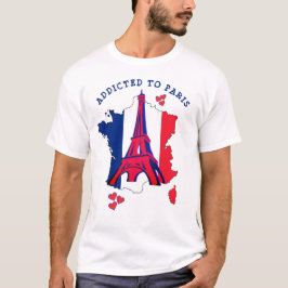 Camiseta Na moda Viciado em T-Shirt PARIS