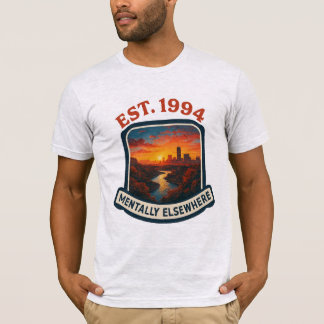 Camiseta na moda Vintage com citação gráfica