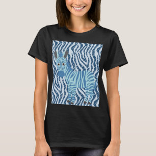 Camiseta Na moda Zebra Stripes - Design único e preto