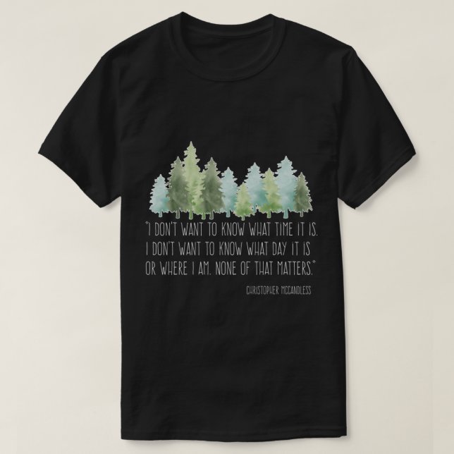 Camiseta Na Natureza com Christopher McCandless Essentia (Frente do Design)