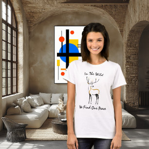 Camiseta Na Natureza Encontramos Nossa Paz - Linha de Cervo
