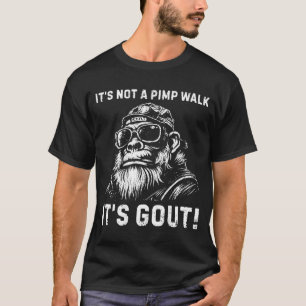 Camiseta Na parte de trás, não é uma caminhada, gota, macac