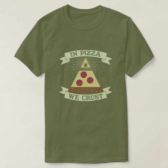 Camiseta Na Pizza, Fedemos - Engraçada Providência, Paródia (Frente do Design)