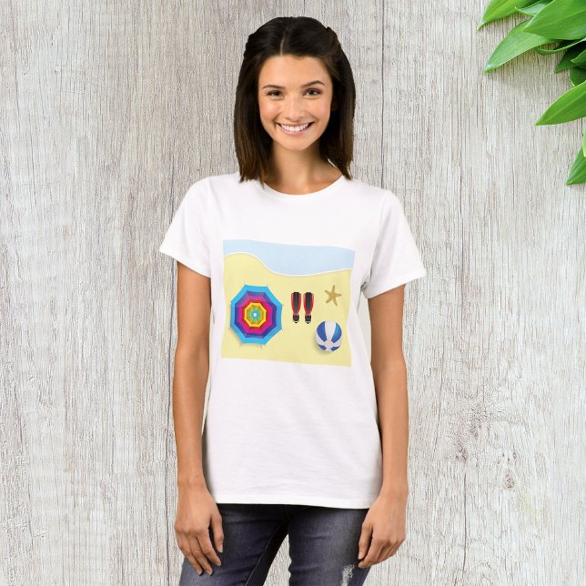 Camiseta Na Praia (Criador carregado)