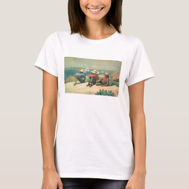 Camiseta Na praia, 1875 (c/c) (Frente)