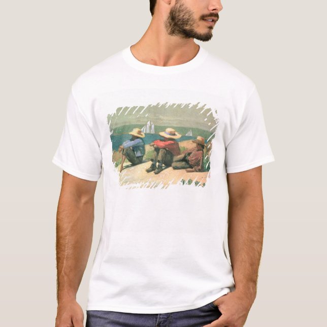 Camiseta Na praia, 1875 (w/c) (Frente)