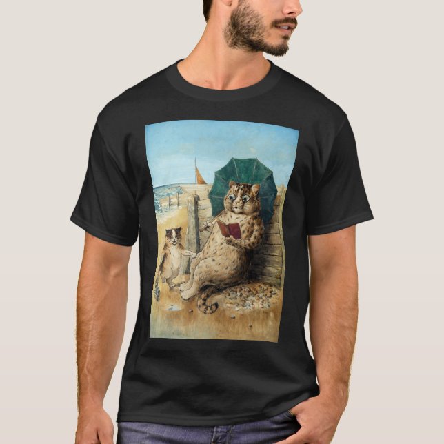 Camiseta Na Praia, Louis Wain (Frente)