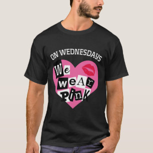 Camiseta Na Quarta-Feira Nós Usamos Rosa Dia dos Namorados