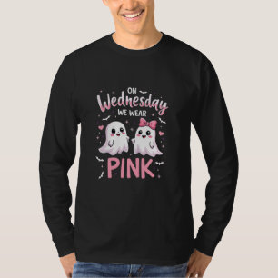 Camiseta Na Quarta-Feira Vestimos O Crânio De Halloween Ros