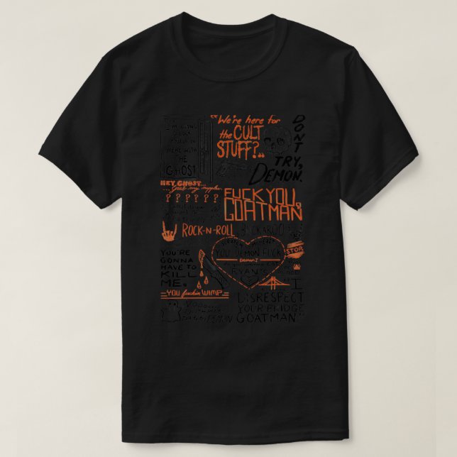Camiseta Na Sua Ponte, Goatman (Frente do Design)