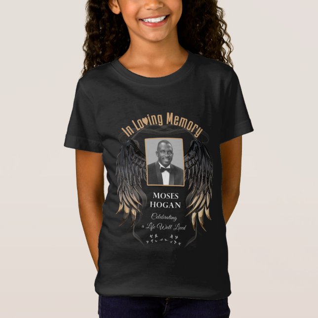 Camiseta Na t-shirt Adorável das Asas de Memória (Frente)