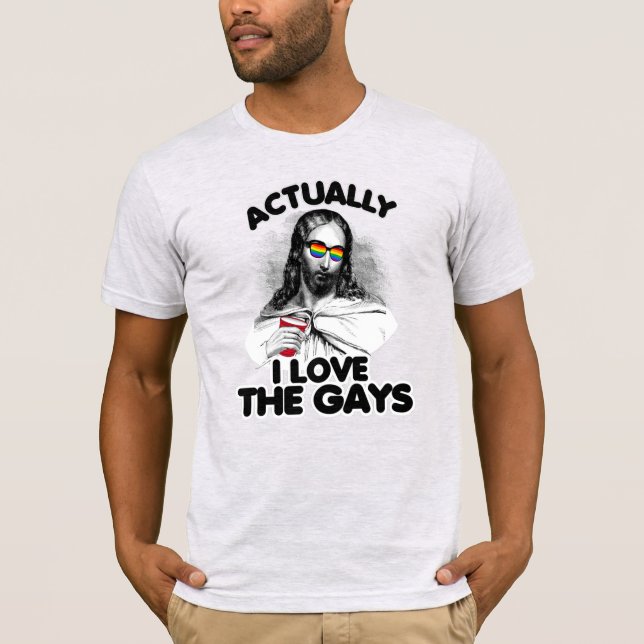 Camiseta Na verdade eu amo os gay (Frente)