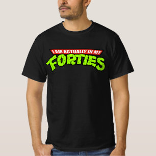 Camiseta Na Verdade, Nos Meus Quarenta - Tartarugas Ninja