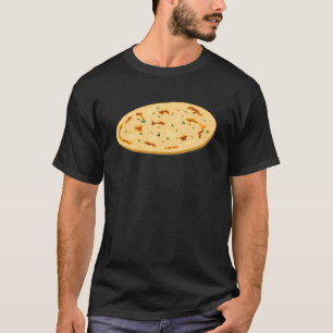 Camiseta Naan Bread Garlic Naan India Comida do Paquistão M