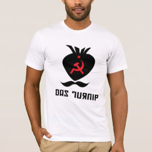 Camiseta Nabo do DAS (nabo, martelo/foice, & moustache)
