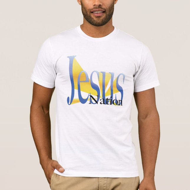 Camiseta Nação 2 de Jesus - homens (Frente)