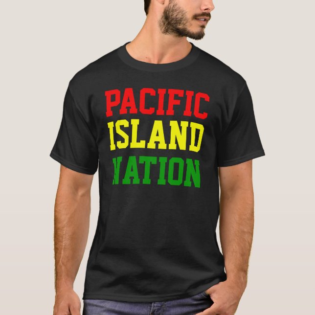 Camiseta Nação da ilha do Pacífico (Frente)
