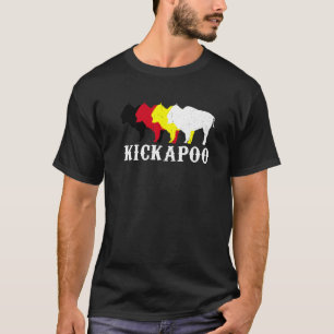 Camiseta Nação da Tribo Kickapoo Indígena Mexicano Medicame