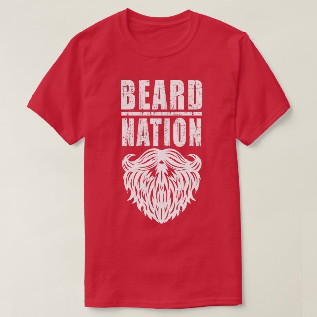 Camiseta Nação de barba Classic TSirt (Frente do Design)