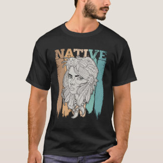 Camiseta Nação de Paz da Antiga Mulher Sanguínea Americana