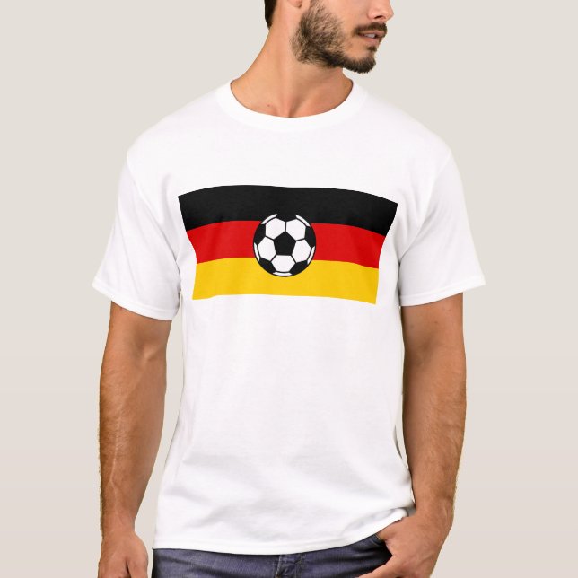 Camiseta Nação do futebol de Alemanha (Frente)