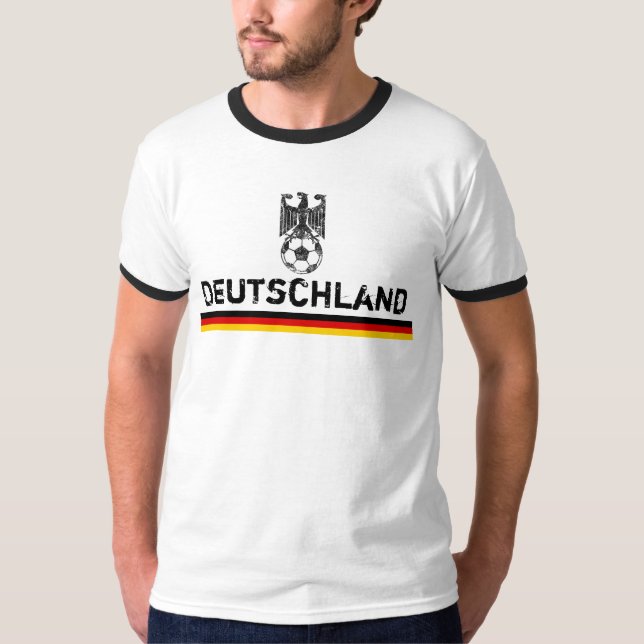Camiseta Nação do futebol de Alemanha (Frente)