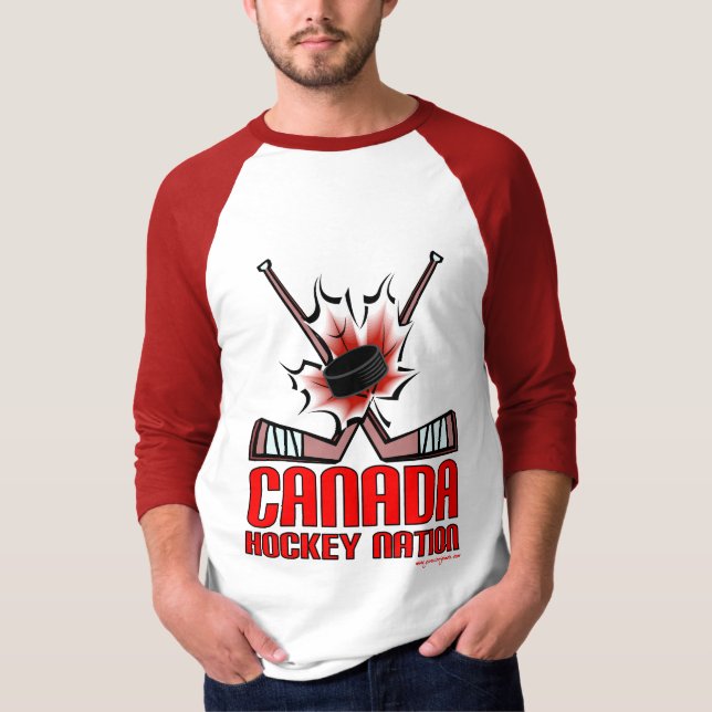 Camiseta Nação do hóquei - Canadá (Frente)