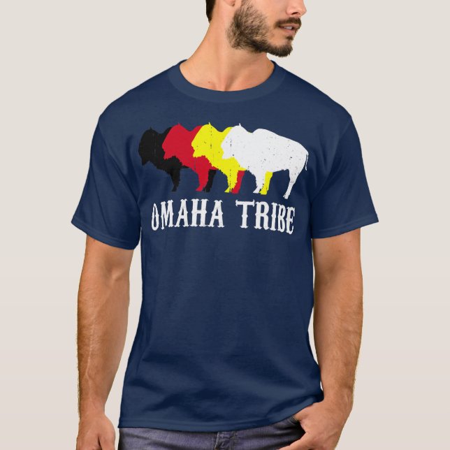 Camiseta Nação Nativa Americana Nativa de Omaha Tribe Sioux (Frente)
