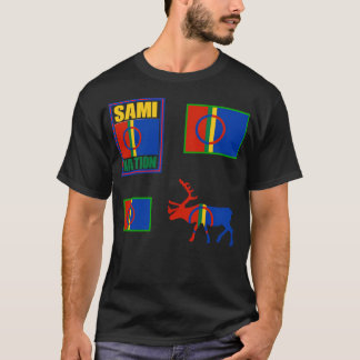 Camiseta Nação Sami. Sami Flag.