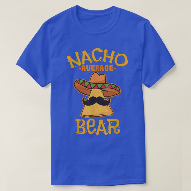 Camiseta Nacho Average Bear Personalized Name Funny Taco  (Frente do Design)