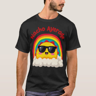 Camiseta Nacho Average  Cute Kawaii Design With Rainbow  Pr