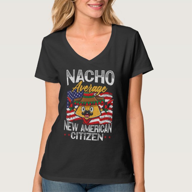 Camiseta Nacho Average New American Citizen USA Constitutio (Frente)