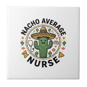Camiseta Nacho Average Nurse Cactus Fiesta Design_