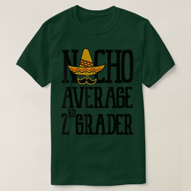 Camiseta Nacho Grau médio de segundo Volta ao Estudo Escola (Frente do Design)