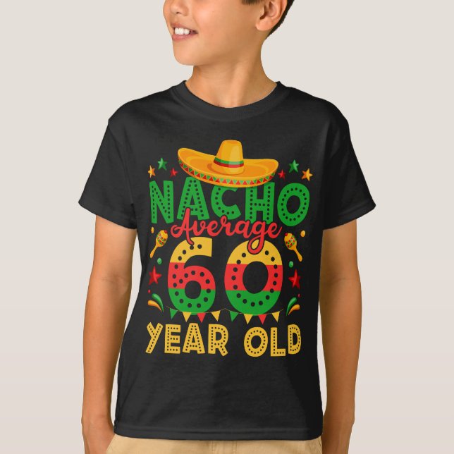 Camiseta Nacho Média 60 Anos Cinco de Mayo Boy (Frente)