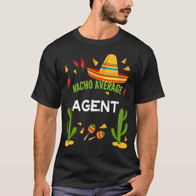 Camiseta Nacho Média Agente Cinco De Mayo (Frente)