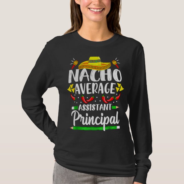 Camiseta Nacho Média Assistente Principal Cinco De Mayo Te (Frente)