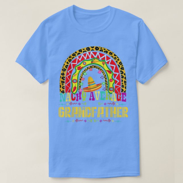 Camiseta Nacho Média Avô Cinco De Mayo Rainbow Me (Frente do Design)