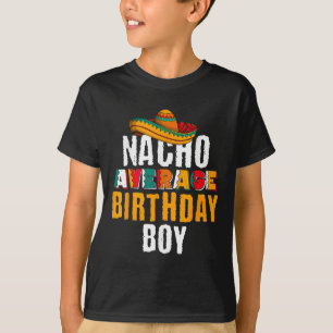 Camiseta Nacho Média Birthday Boy Cinco De Mayo Engraçado M
