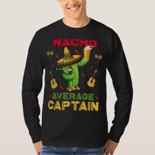 Camiseta Nacho Média Capitão Cinco De Mayo Mexicano Fiesta